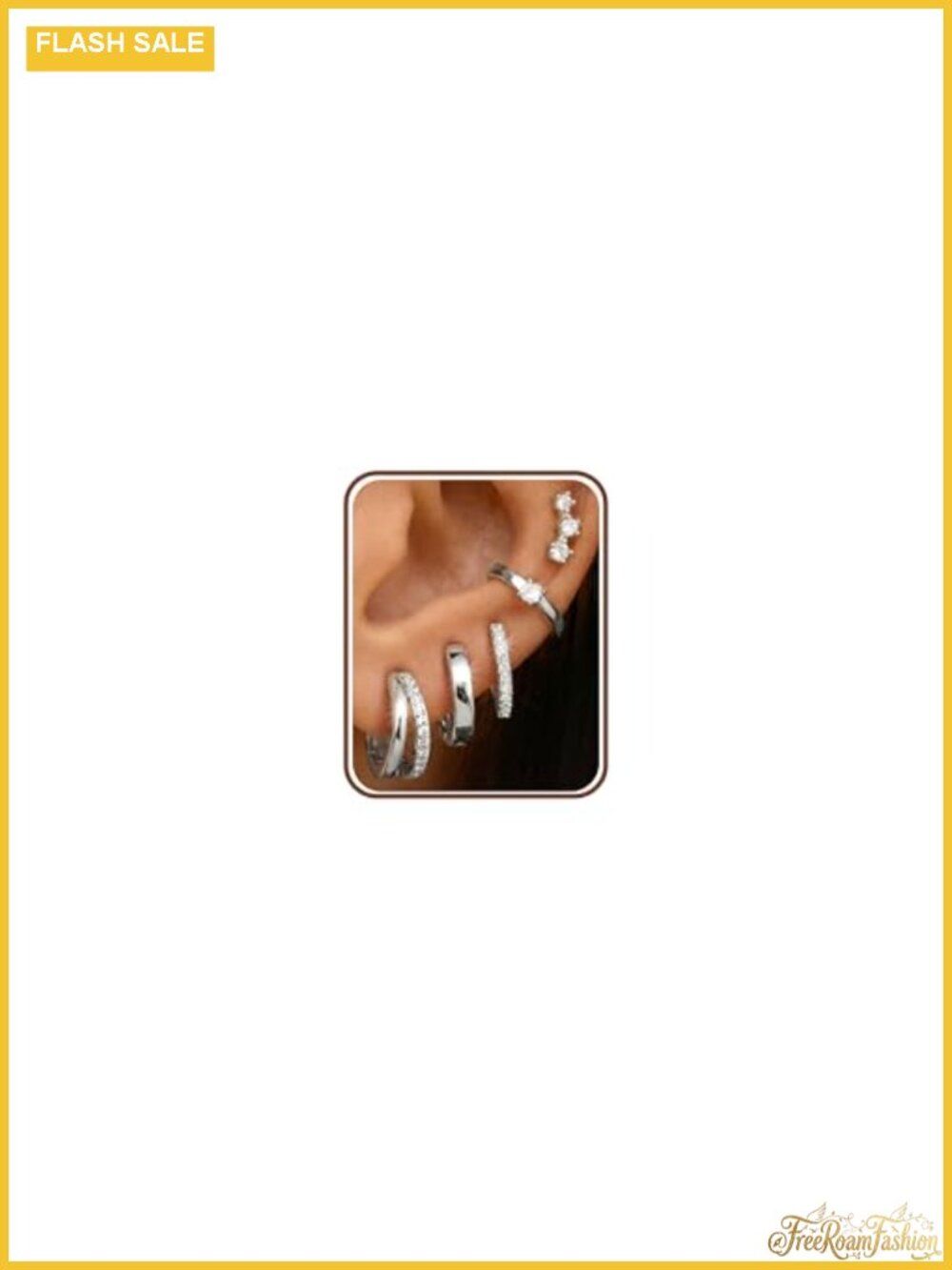 Women's 14K Gold Plated Earring Set – Hoop, Stud, Huggie, Cartilage